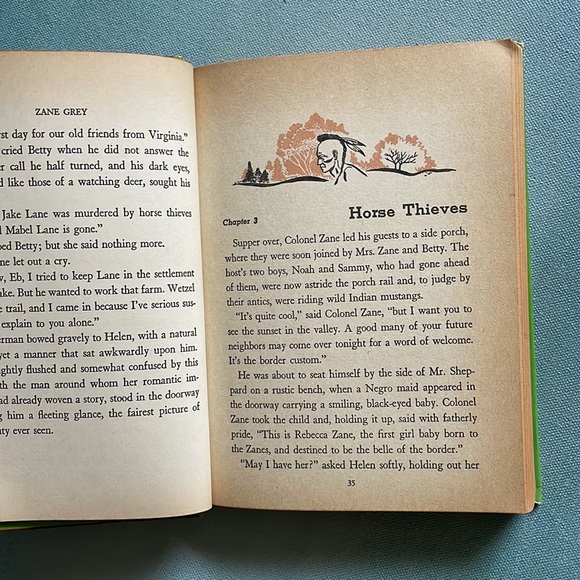 Vintage 1950 Zane Grey’s The Spirit Of The Border and The Last Trail Books - Picture 15 of 16